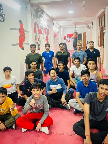 All smiles after a tough workout. The bond we share goes beyond the boxing ring.