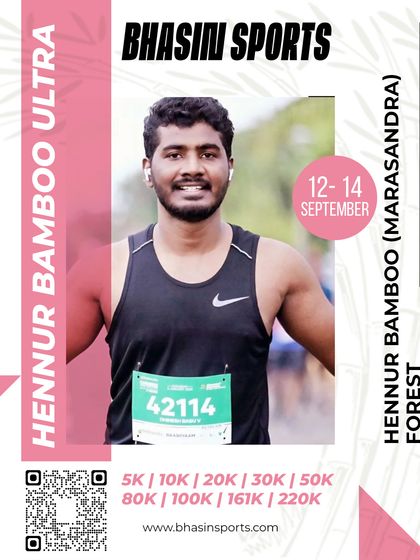 A happy runner posing for the camera mid-race. Our events are designed to be challenging yet enjoyable, creating a positive atmosphere for all participants.