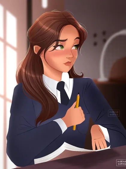 A light study of a character in a classroom setting. I focused on the sunlight coming through the window to create a thoughtful and slightly stressed mood, like trying to solve a math problem.