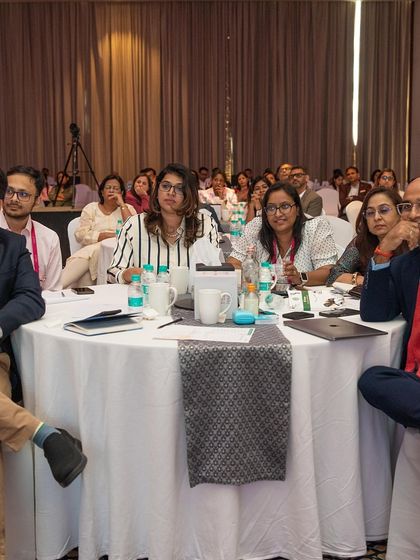 An engaged audience is the sign of a successful session. This photo captures educators and school leaders at the TAISI conference, deeply involved in discussions about the future of education and holistic student wellbeing.