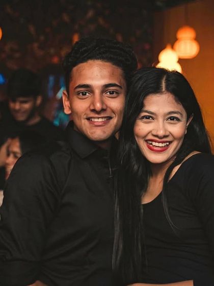 Capturing a happy couple enjoying the music and atmosphere at Badmaash. My Bollywood nights are perfect for a fun date night.