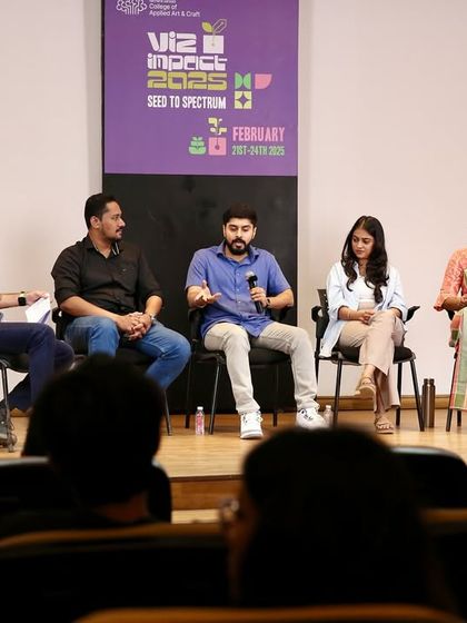 Here I am sharing my thoughts during the panel discussion. I find it important to have honest conversations about the profession, from creative blocks to the practicalities of working as a full time artist.