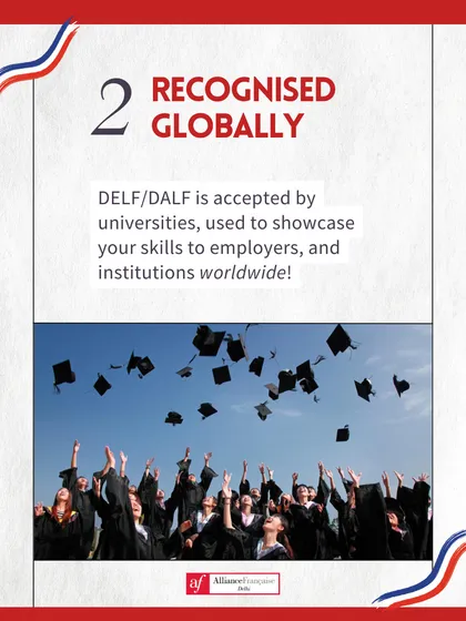 Your DELF/DALF certification is recognized globally. It is accepted by universities for admission, used by employers to verify language skills, and valued by institutions worldwide, making it your passport to international opportunities.