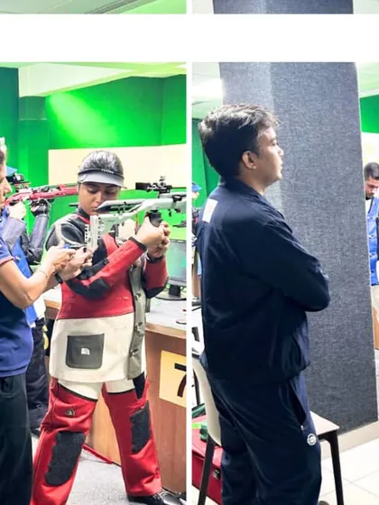 Our expert coaches observing and mentoring shooters during a live practice session, ensuring every detail is perfected.