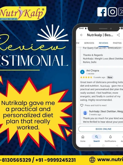 Ani Chopra's review mentions feeling healthier, more energetic, and in control. Our practical and personalized diet plans are designed to deliver real, tangible results.