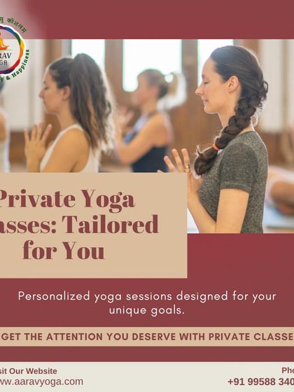 Get the attention you deserve with our private yoga sessions. This image shows a group in a focused setting, representing the personalized approach we take even in small group or one-on-one classes.