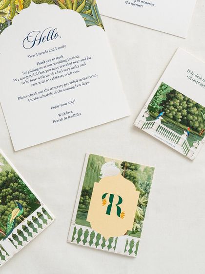 A closer look at the welcome note and pocket-sized help desk cards. These small, thoughtful details ensure that guests feel cared for and have all the information they need.