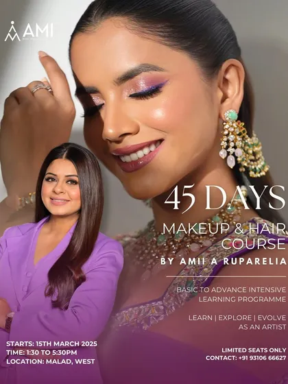 This is your invitation to turn your passion into a profession. My 45-day Makeup & Hair Pro Course is a comprehensive program designed to give you all the skills, from basic to advanced, needed to succeed as a professional artist.