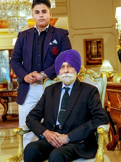 A portrait of legacy and style, with His Highness and the next generation. We are proud to create garments that are part of such important family moments.