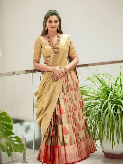Maya Designer Studio - Custom Bridal & Occasion Wear Modern Half Sarees (Langa Voni) photo 65