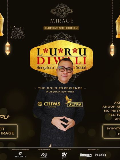 An event poster featuring DJ Goapu for Luru Diwali. Each artist gets their own promotional material as part of my comprehensive event branding strategy.