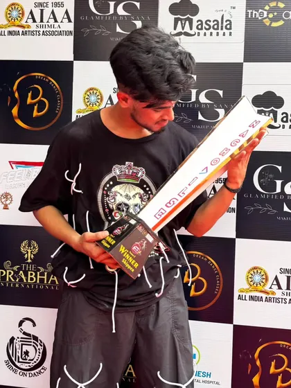 A closer look at the Nacho Dil Se winner's trophy. A symbol of dedication and excellence.