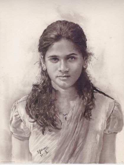 Realistic Charcoal & Dry Brush Sketches photo 41