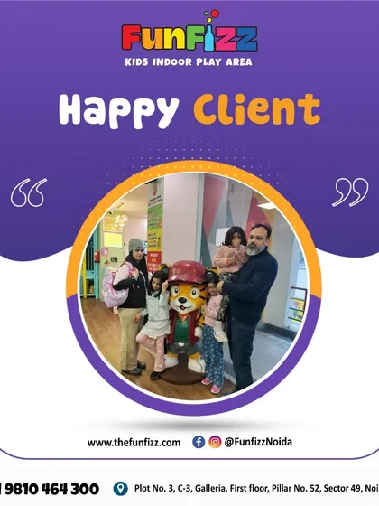 Another successful birthday bash! We love seeing families come together to celebrate at FunFizz. Thank you for making us your go-to party venue in Noida.