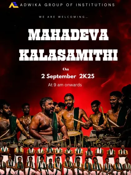 Another poster welcoming us to Adwika Group of Institutions. We are always grateful for the love.