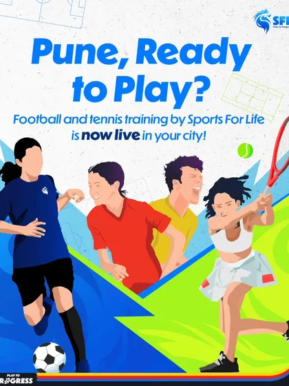 Pune, are you ready to play? Our world-class football and tennis training is now live in your city. Download the SFL Sports For Life App to register and join the next generation of champions.