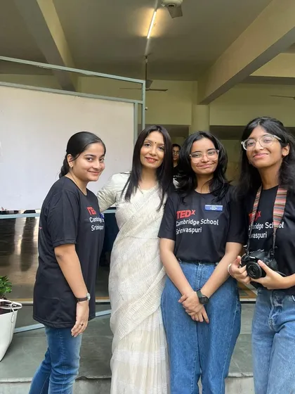 With the bright and dedicated student team behind the TEDx event. Their hard work made the entire experience seamless and impactful.