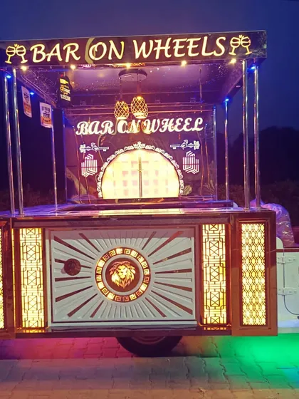 Meet our 'Bar On Wheels', a fully equipped mobile bar that brings the complete premium cocktail experience anywhere. It's perfect for outdoor events, festivals, and weddings, designed to be a spectacle in itself.