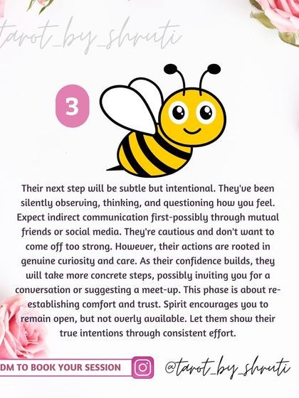 Wondering about their next move? This 'Pick a Pile' reading decodes their intentions, whether they are battling an inner conflict, preparing to take bold action, or observing you from a distance.