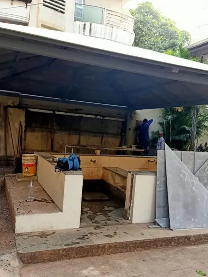 A photo from a construction site, showing the early stages of a project. This is where the foundation is laid and the vision starts to take physical shape.