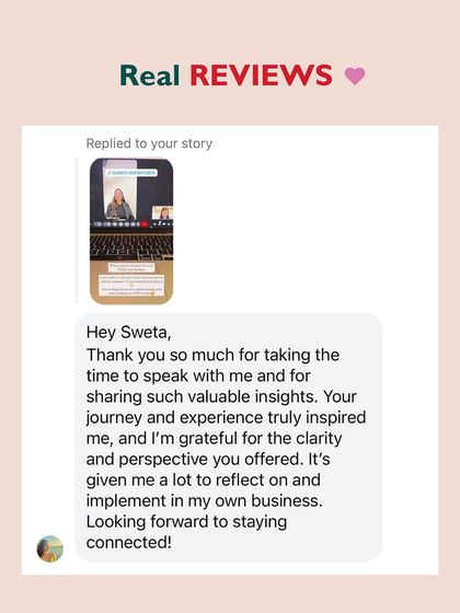 TheGoodRoad Gifting - Business Networking & Workshops 1:1 Business Hour with Sweta photo 3