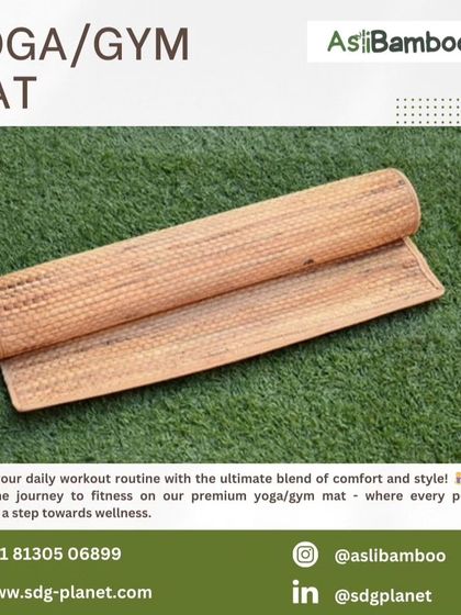Unroll your journey to fitness on our premium yoga and gym mat. Made from natural, biodegradable materials, this mat offers the ultimate blend of comfort and style, turning every pose into a step towards wellness.