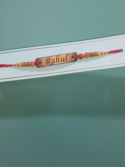 My personalized name Rakhis are a unique way to celebrate the festival of Raksha Bandhan.