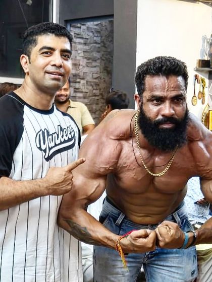 With my champion Bantu Rathore. He'll be back in a few weeks, better than ever. We are always planning the next victory.