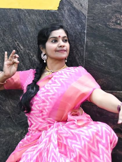 My students performed at the Jnana Saraswati temple during the Navaratri festival. Performing in sacred spaces adds a special layer of devotion to our dance.