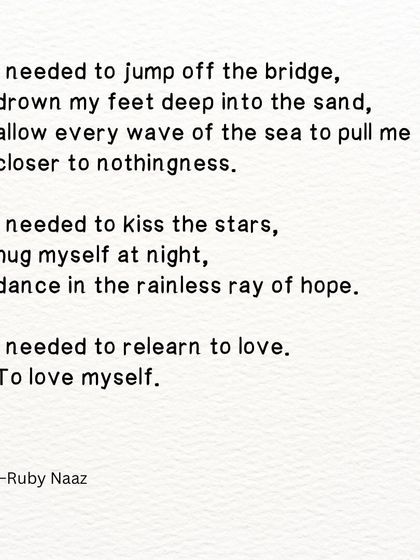 A poem about the journey of healing and self-love. Sometimes, we need to kiss the stars and dance in the rainless ray of hope to find our way back to ourselves.
