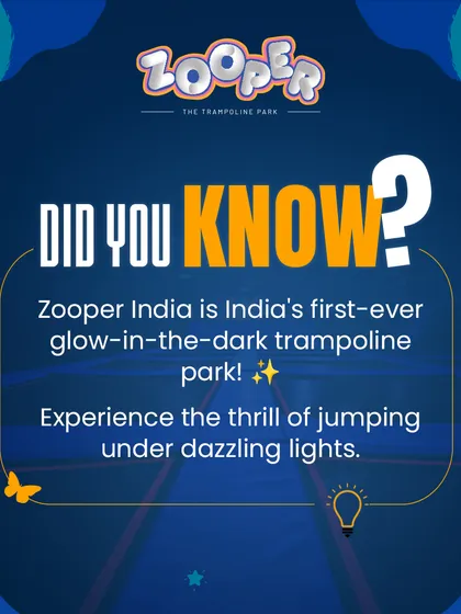 Did you know we are India’s first ever glow-in-the-dark trampoline park? When the lights go down, the park transforms into a neon wonderland for a truly unique jumping experience.
