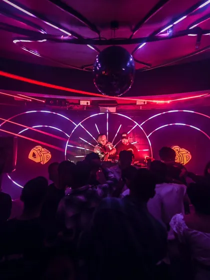 A packed house at Decibleone for my Old School Hip Hop Night. The lasers, the beats, and the crowd moving as one is the kind of energy I bring to every club I play.