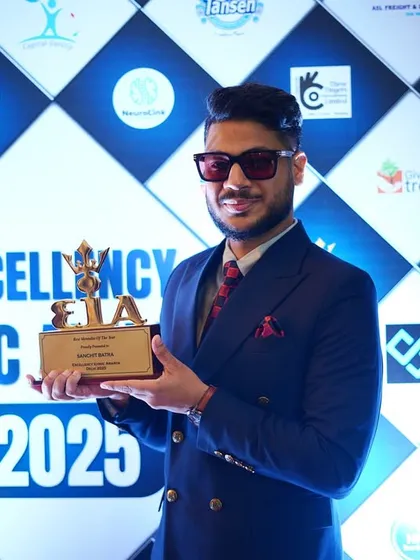 Holding the "Best Mentalist of the Year" trophy from the Excellency Iconic Awards. This recognition is a huge honor and a testament to the passion and hard work I pour into every single performance.