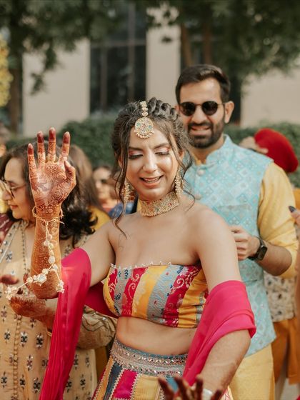 Vibrant Haldi & Mehndi Ceremonies photo 23