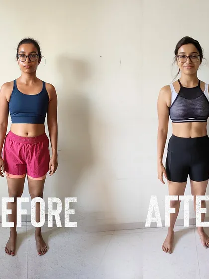 Progress isn't just for people who can make it to the gym. This transformation was achieved through our online coaching program. With the right guidance on nutrition and training, you can build a healthier lifestyle from anywhere.