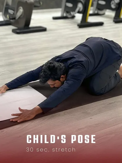 Child's Pose is a foundational resting posture in yoga. It gently stretches the hips, thighs, and lower back while calming the mind. I incorporate this pose throughout my classes for rest and recovery.
