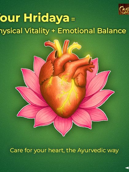 A healthy heart, or 'Hridaya', is about both physical vitality and emotional balance. I guide my patients on how to care for their heart the Ayurvedic way, focusing on holistic well being.