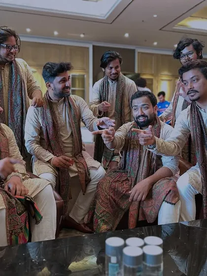 Getting on the 'sam' (the first beat of the rhythmic cycle) with the boys. A candid, happy moment with my fellow musicians and friends.