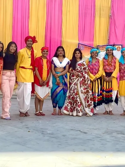The joy of connecting with young, passionate dancers is immeasurable. This photo was taken with the talented participants at Shaheed Rajguru College after their vibrant folk and classical dance performances.