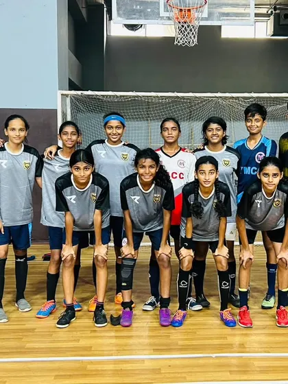 Our Under 15 Girls Futsal team, who fought their way to the semi-finals. Their performance in the fast paced futsal format was outstanding.