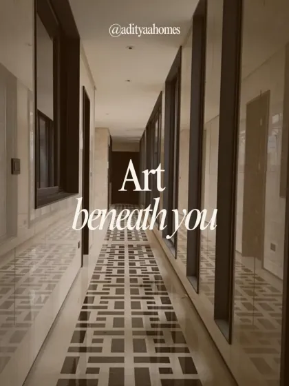 The floor beneath your feet should be a work of art. This geometric Italian marble inlay in the hallway is a perfect example of the attention to detail I bring to every project. It’s these touches that create that 'maza aa gaya' feeling.