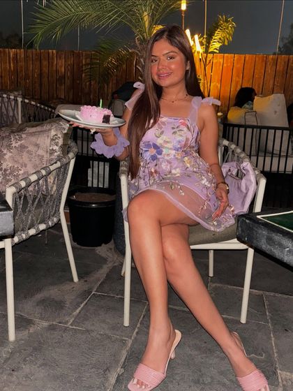 My birthday princess dress. This lavender floral embroidered dress made me feel so special on my birthday.