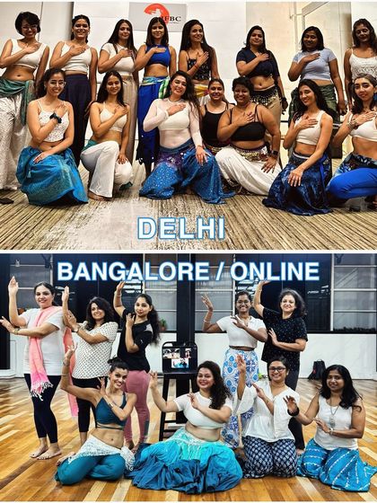 This Sunday, our founders conducted a beautiful belly dance choreography workshop in Delhi, Bangalore, and Online! Dancing alongside all these gorgeous women was truly a joy.