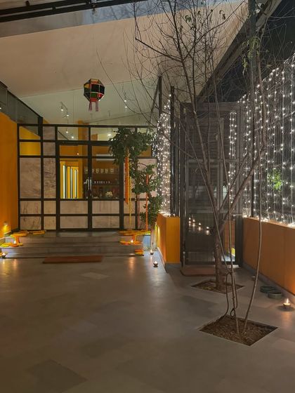 Our center decorated for its first Diwali. We celebrated with gratitude for our journey, our team, our clients, and all the dogs who make us better every day.