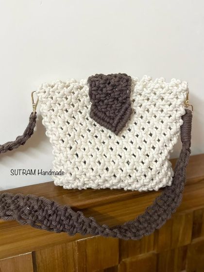 This bag is part of my summer collection! The light color is perfect for sunny days. The braided strap is detachable too.