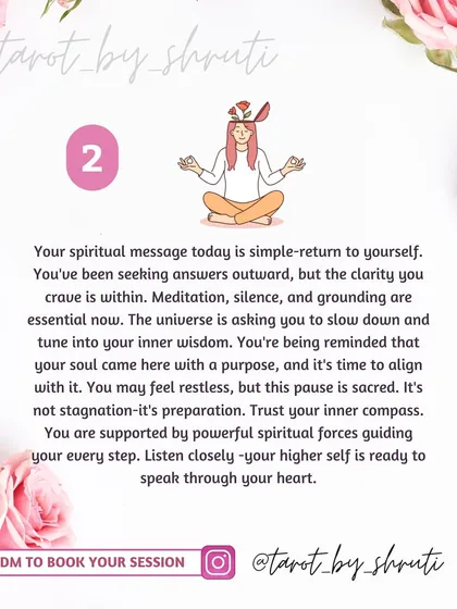 The message for Pile 2 here is simple: return to yourself. It's a reminder to slow down, meditate, and listen to your inner wisdom instead of seeking answers externally.
