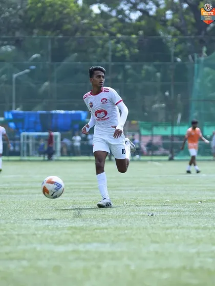 A player on the move, constantly working to create space and opportunities for the team.