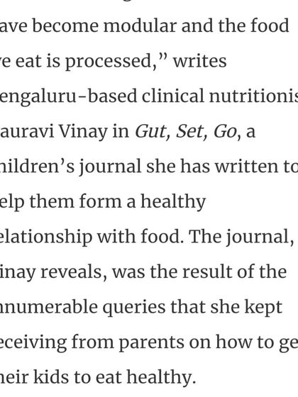 Gauravi Vinay - Personalized Clinical Nutrition Coaching Gut, Set, Go!: My Nutrition Journal for Kids photo 3