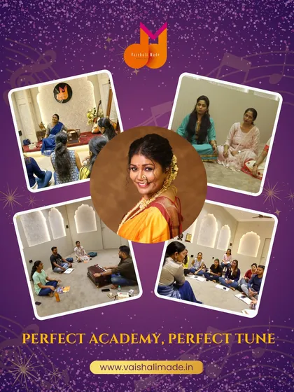 This collage gives you a visual taste of what it's like to learn at a perfect academy with a perfect tune. It shows the happy and focused environment that helps our students thrive.
