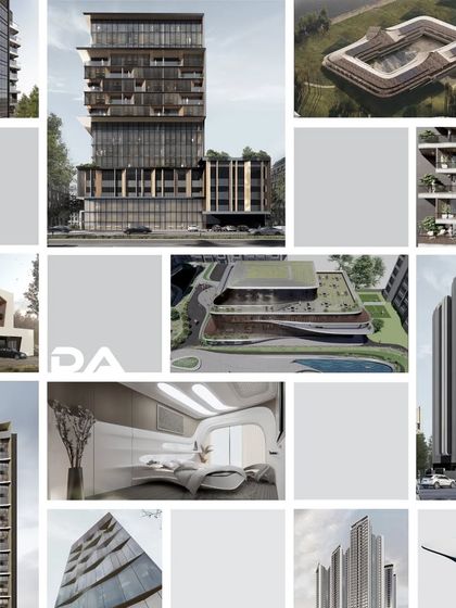 A collage of projects that represent the new horizon of our design studio. This showcases the futuristic, expressive, and bold aesthetic that defines our recent work.